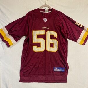 Reebok NFL Washington Redskins LaVar Arrington 56 Jersey Mens Large Burgundy
